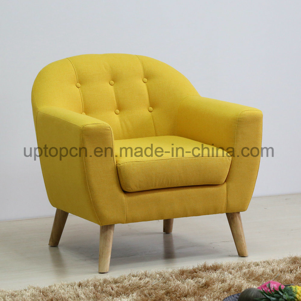 Hotel Armrest Solid Wooden Frame Colorful Fabric Chair (SP-HC601)