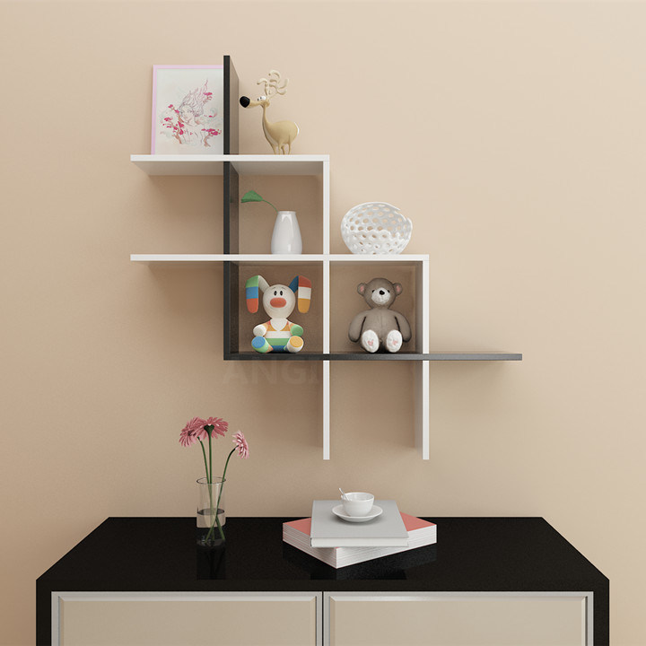 Angi Combined Wooden Wall Shelf Board Rack Book Shelf GB2804