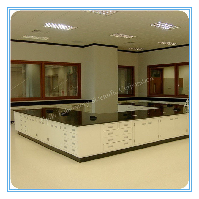 Hospital Lab Pedestal Island Work Table Furniture