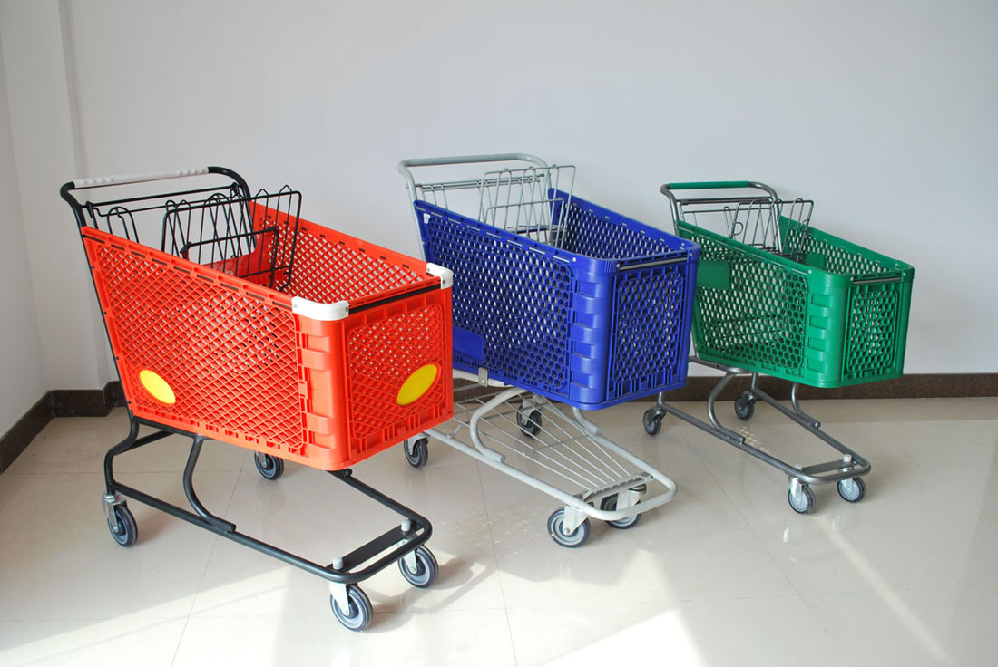 Supermarket Plastics Shopping Cart/Trolley