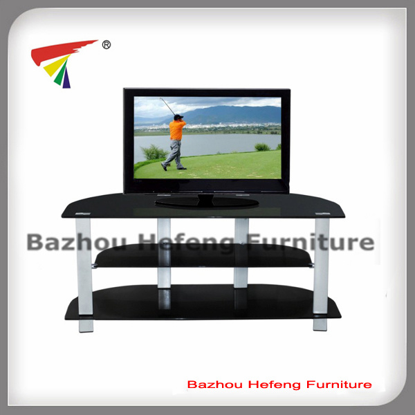 Hight Quality Super Aluminium Support Glass TV Cabinet for Sale (TV062)