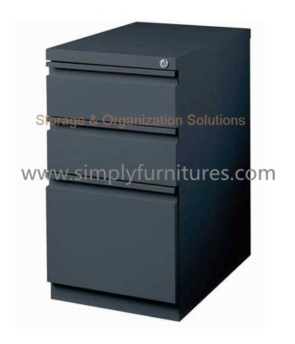 Office 3 Drawer Metal Lockable Filing Cabinet