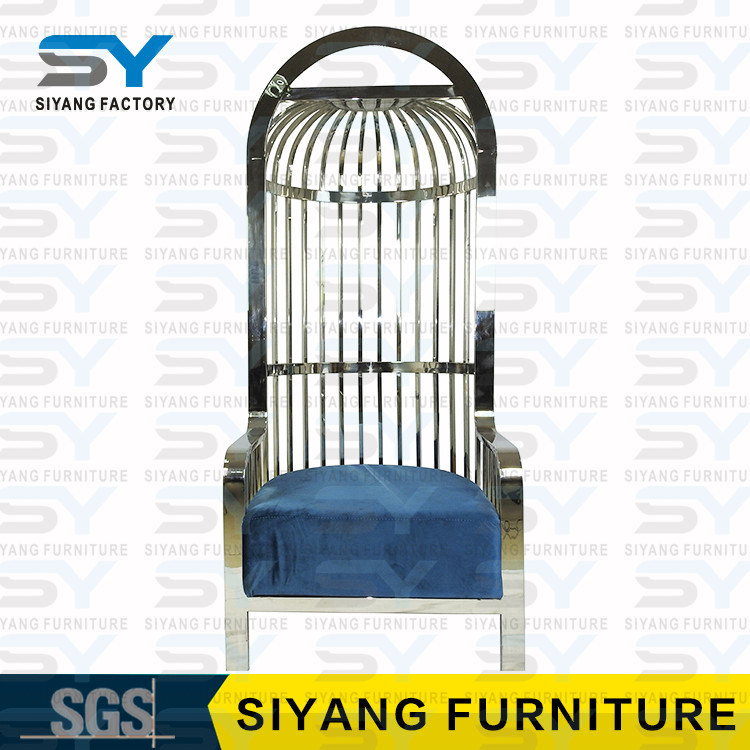 Modern Furniture Stainless Steel Chair Leisure Chair Cage Chair