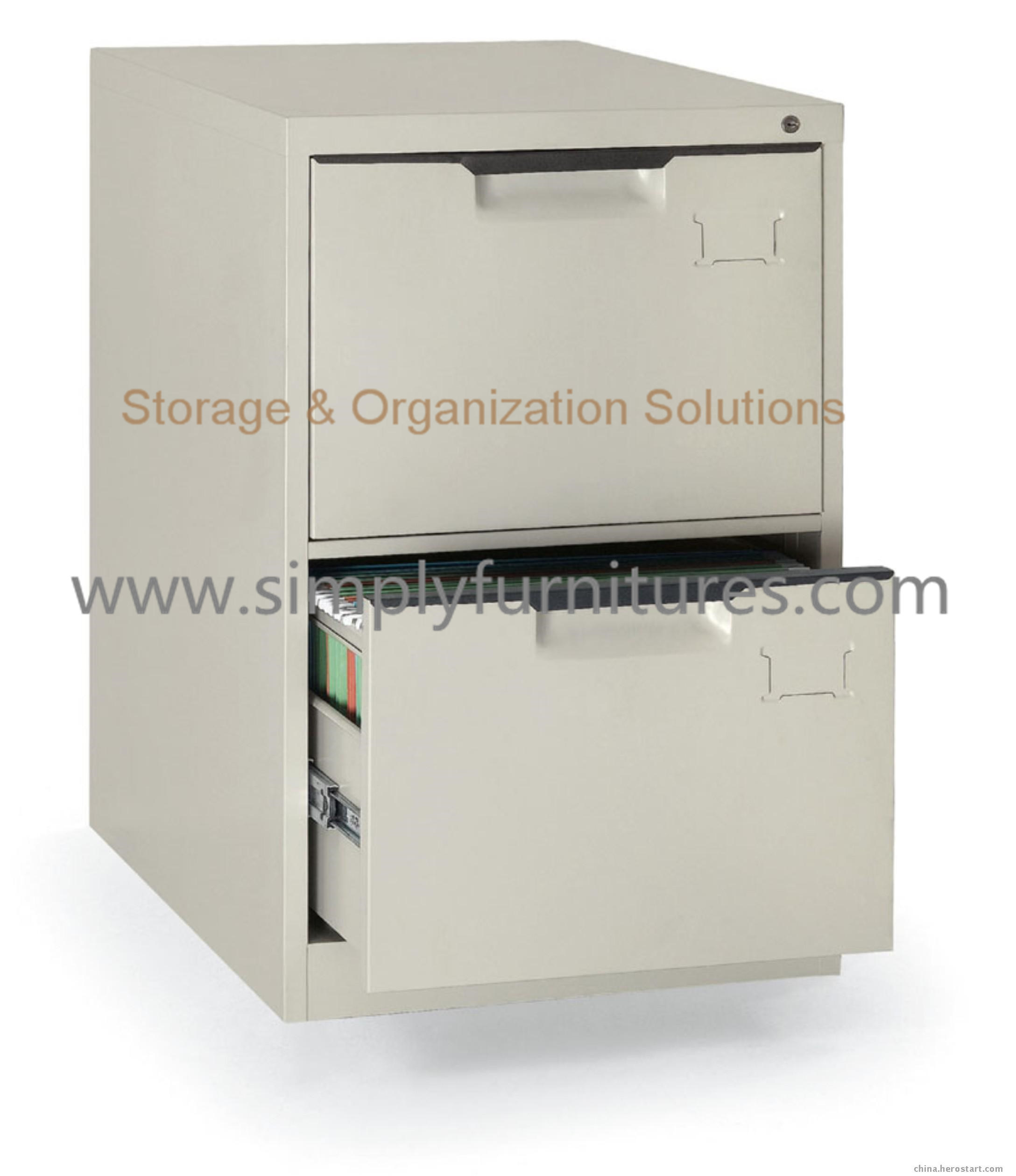 2 Drawer Vertical File Cabinet with Lock