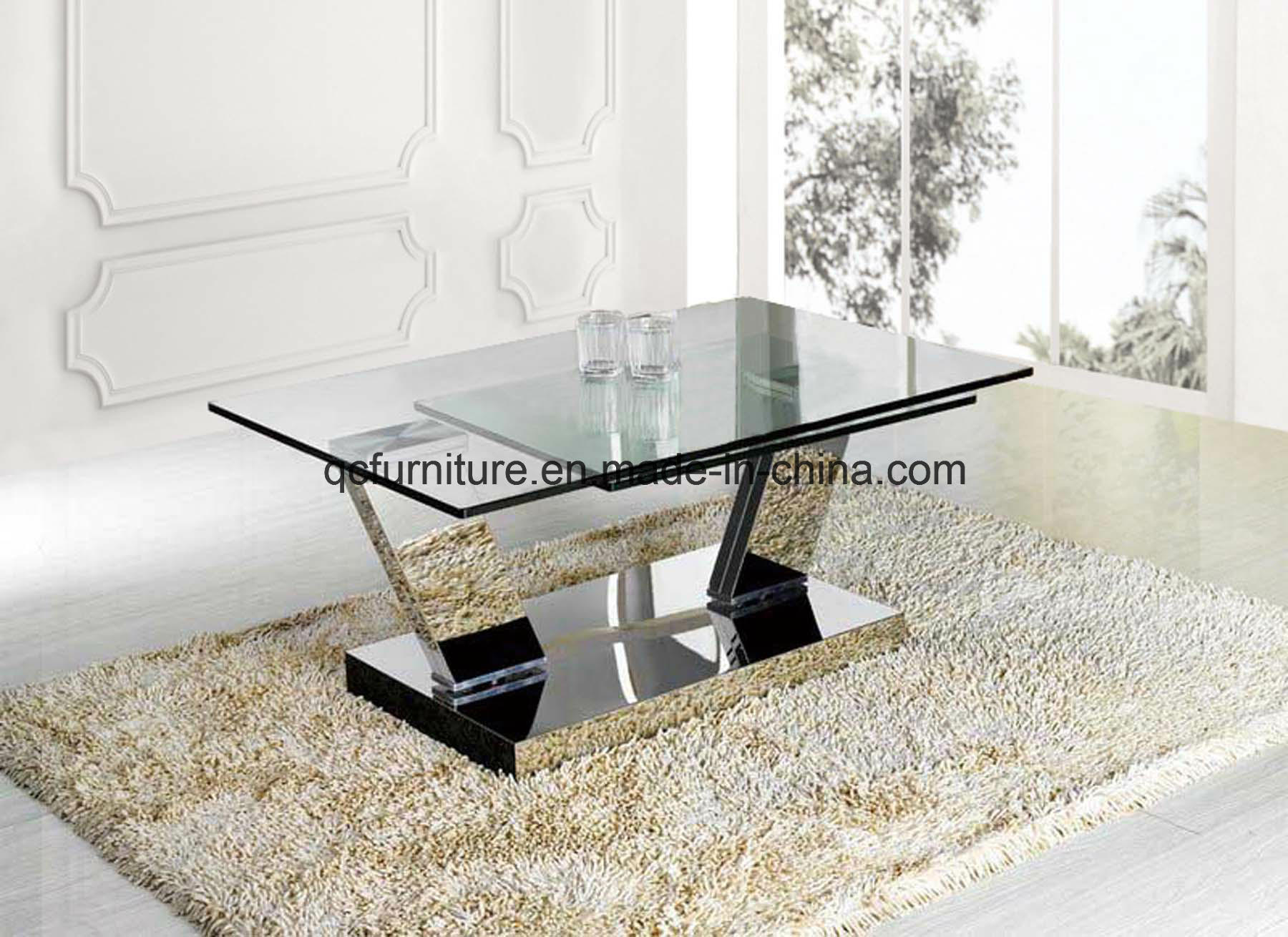 Fashion Design Glass Top Coffee Table 848#