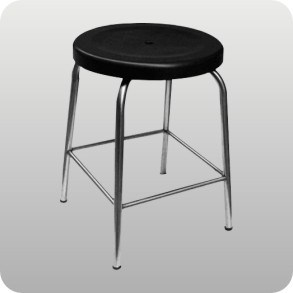 Anti-Static Plastic Four-Legged Stool Chair