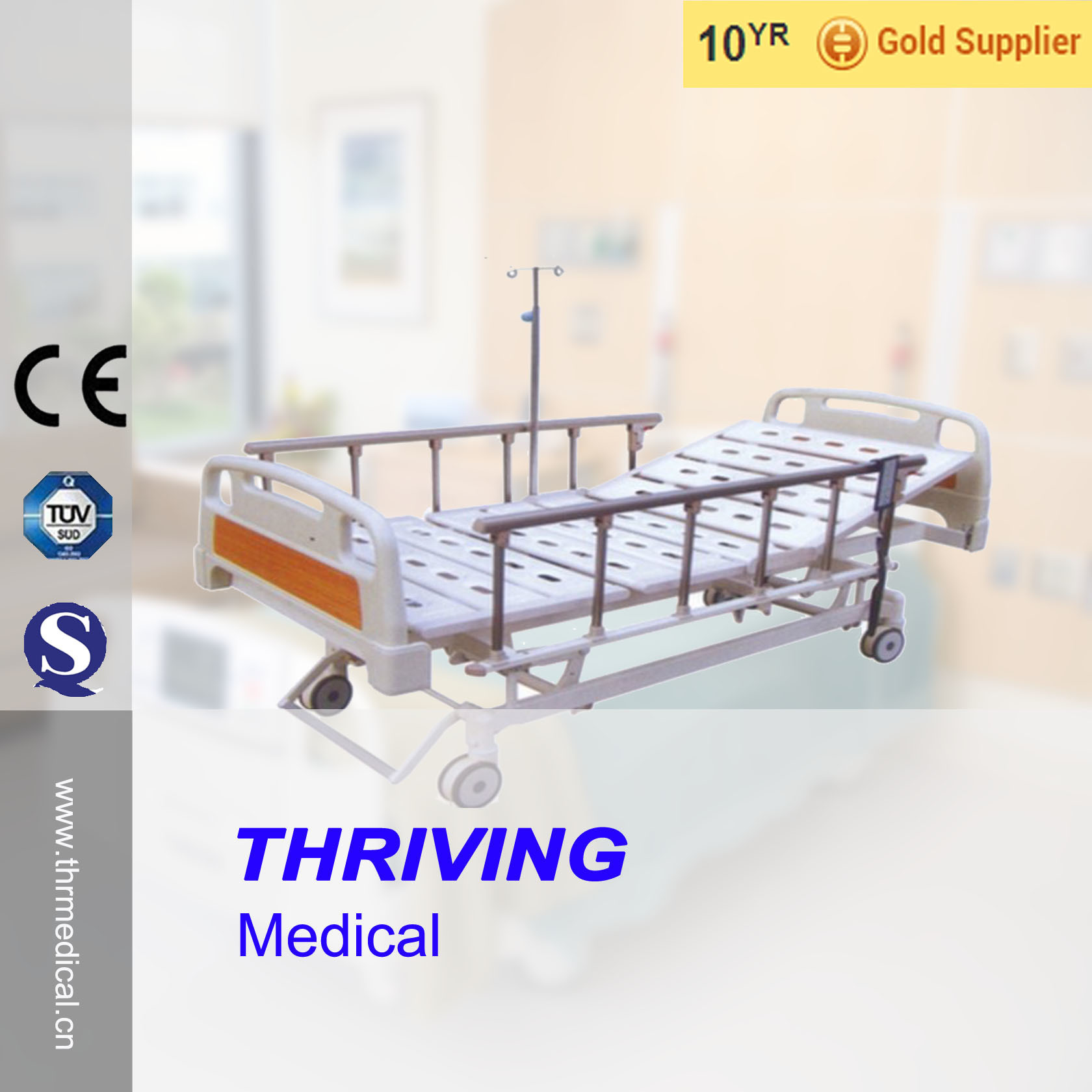 Thr-E005 Hot Sales Electric Hospital Bed with 4 Functions