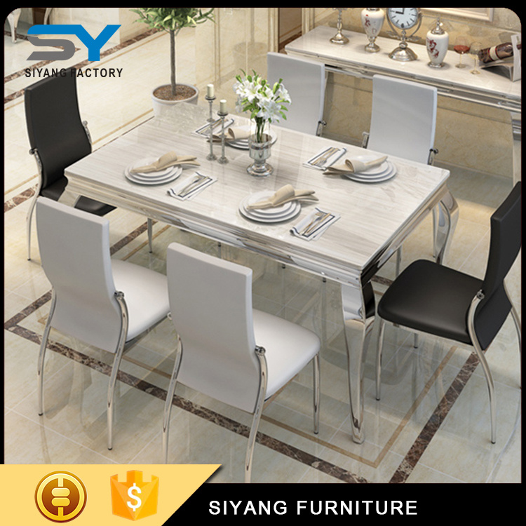 Dining Room Furniture Dining Room Set Steel Table Dinner Table