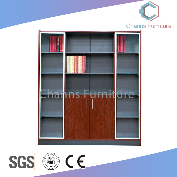 Modern Manager Office Cabinet Wooden File Cabinet with Glass and Aluminum (CAS-FC31420)