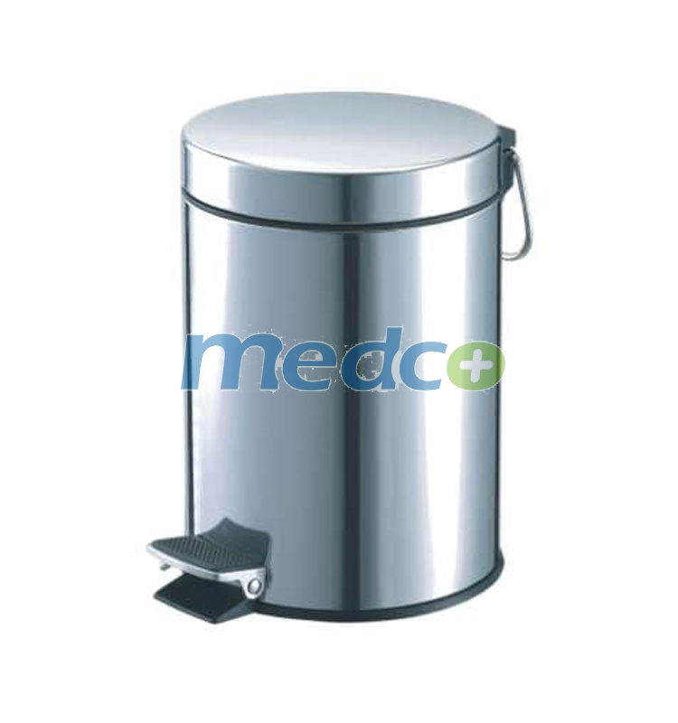 Stainless Steel Medical Trash Can with Foot Pedal, Hospital Garbage Trash Bin