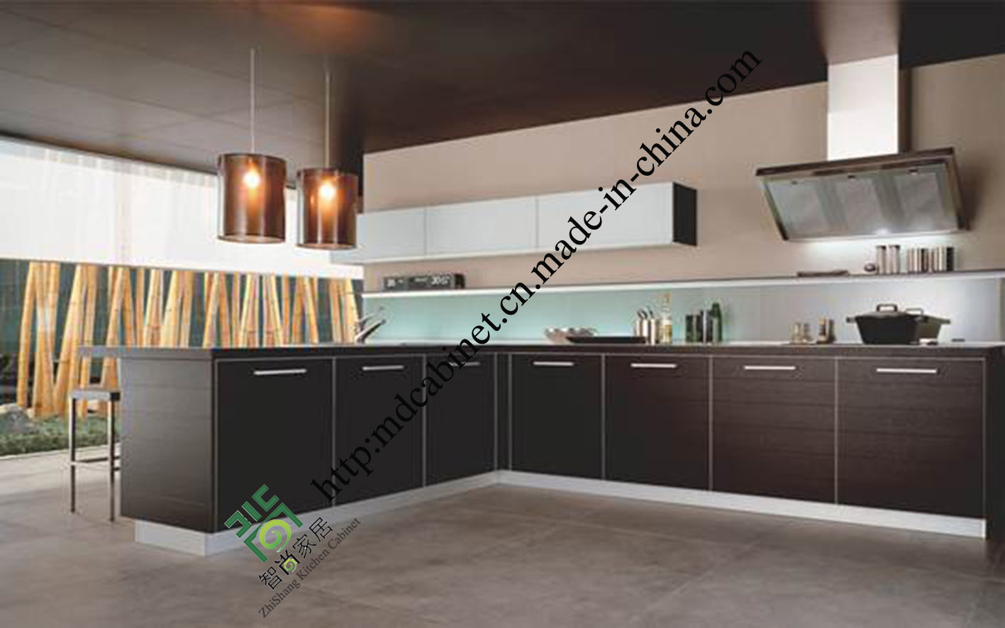 2015 White European Style PVC Kitchen Cabinet (zs-467)