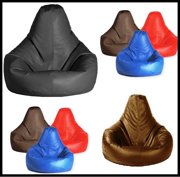 Bean Bag Gamer Chair, Made of Faux Leather Material