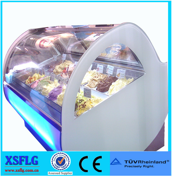 Xsflg Italian Gelato Ice Cream Display Cabinet Freezers (CE approved) -B7