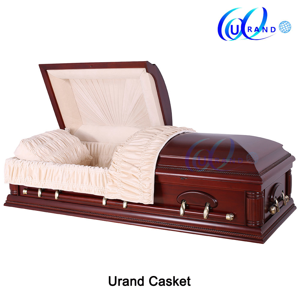 Oversize Funeral Adult Velvet Interior Hot Sale Coffin and Casket