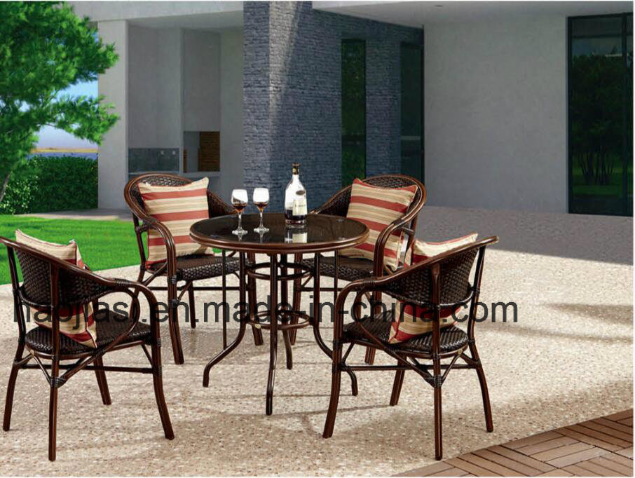 Outdoor /Rattan / Garden / Patio/ Hotel Furniture Rattan Chair& Table Set (HS 2098 &HS 6098DT)