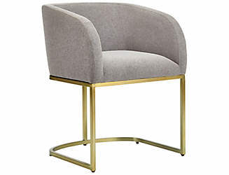 Modern Rose Gold Stainless Steel Legs Arm Chair