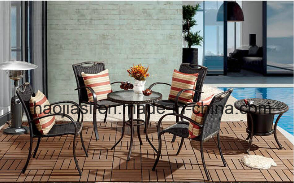 Outdoor /Rattan / Garden / Patio / Hotel Furniture Rattan Chair &Table Set (HS 1025C& HS6060ET)