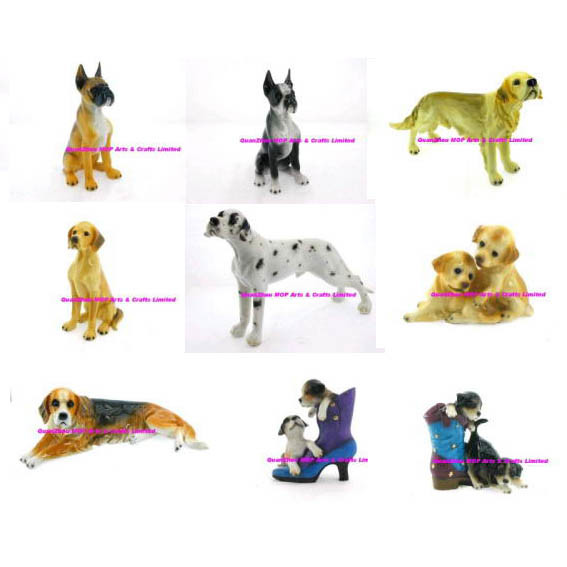 Polyresin Dog Statue of Animal Garden Dog