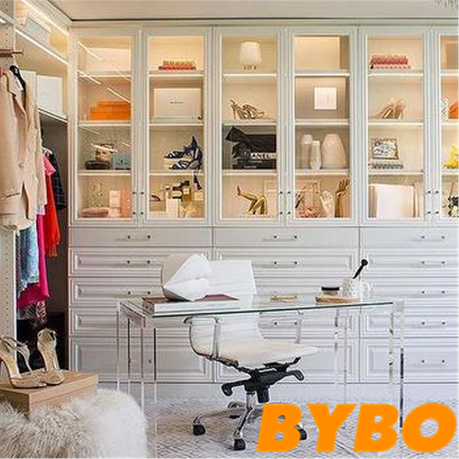 Wardrobe of Melamine MDF or Chipboard by-W18-14