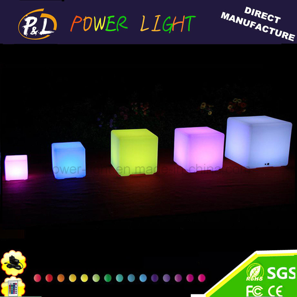 LED Outdoor Light up Bar Stool LED Cube Stool