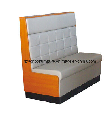 Leather Wood Sofa Loveseat for Bars, coffee Shop, Restuarant