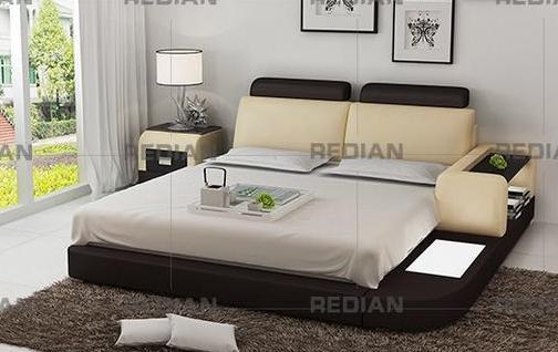 Lb3316 Modern Leather Bed