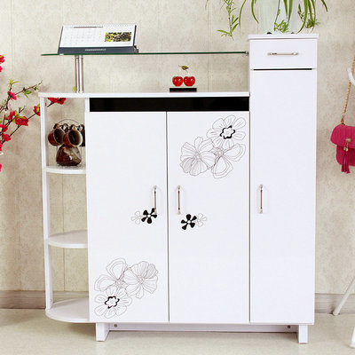 3 Drawers Contemporary MDF Customized Wooden Shoes Cabinet (FS-S006)