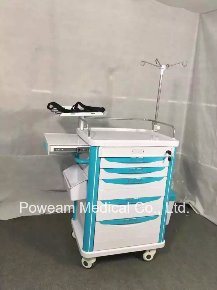 Hospital ABS Emergency Cart Emergency Trolley