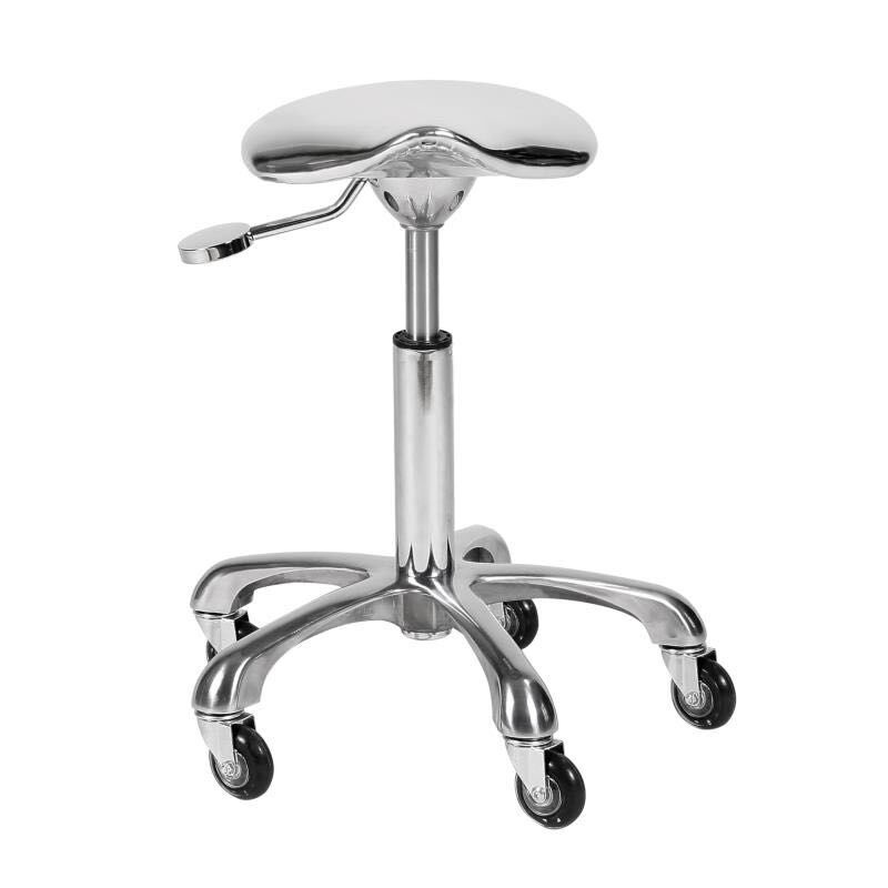 Silver Color Stool Bling Salon Barber Stool Star Base Stools