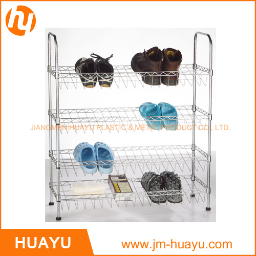 Chrome Plated Adjustable Shoe Storage Rack