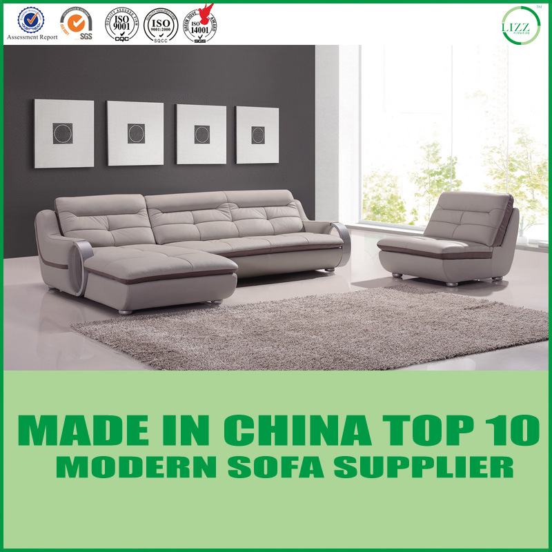 Living Room Leather Sectional Sofa Factory From China