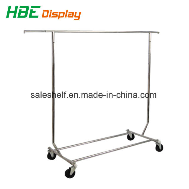 Chrome Single Gail Foldable Garment Rack Stand