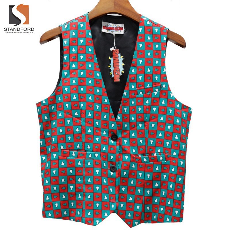 Designed Suit Separate Vest Slim Fit V-Neck Waistcoat