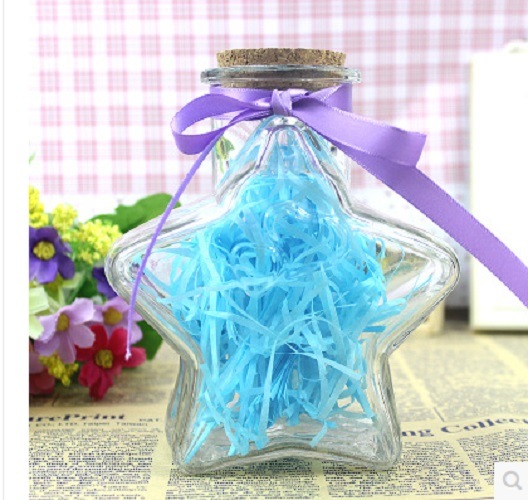 Empty Transparent Glass Bottle Art Craft for Gift