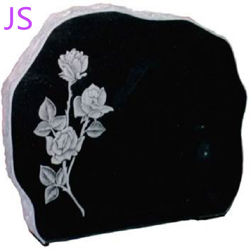 Popular Style Premium Black Granite Tombstone for Memorials