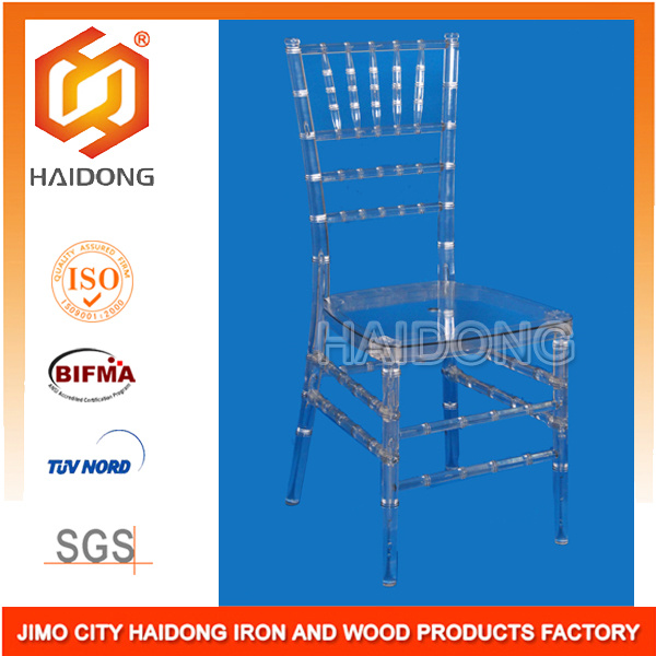 Transparent Plastic Resin Chiavari Chair