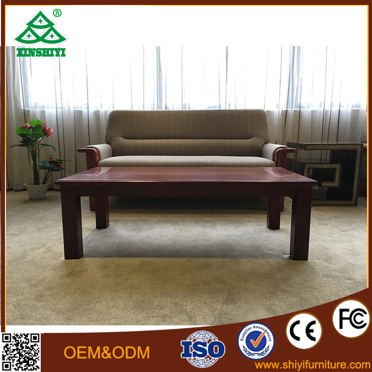 Wooden Sofa with Rectangle Table with Tea Table for Living Room