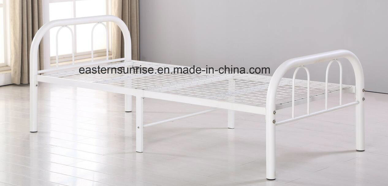 Customized Metal/Steel Single Bed for Home/Dormitory