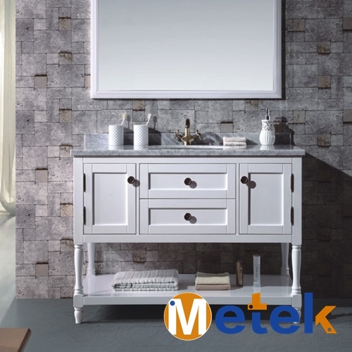 Classical Artistic Style Floor Mounted Bathroom Vanities