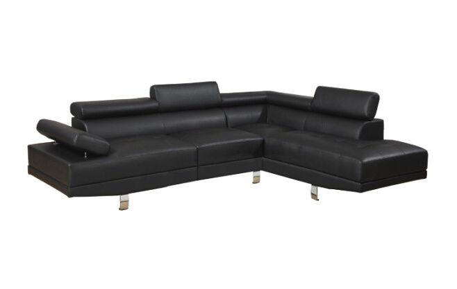 Modern Leather Sectional Corner Sofa for Living Room Couch