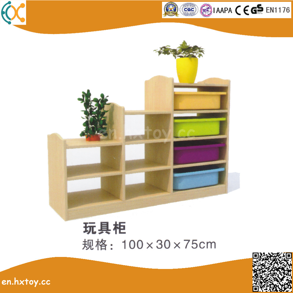 Wooden Children Toy Shelf for Kindergarten