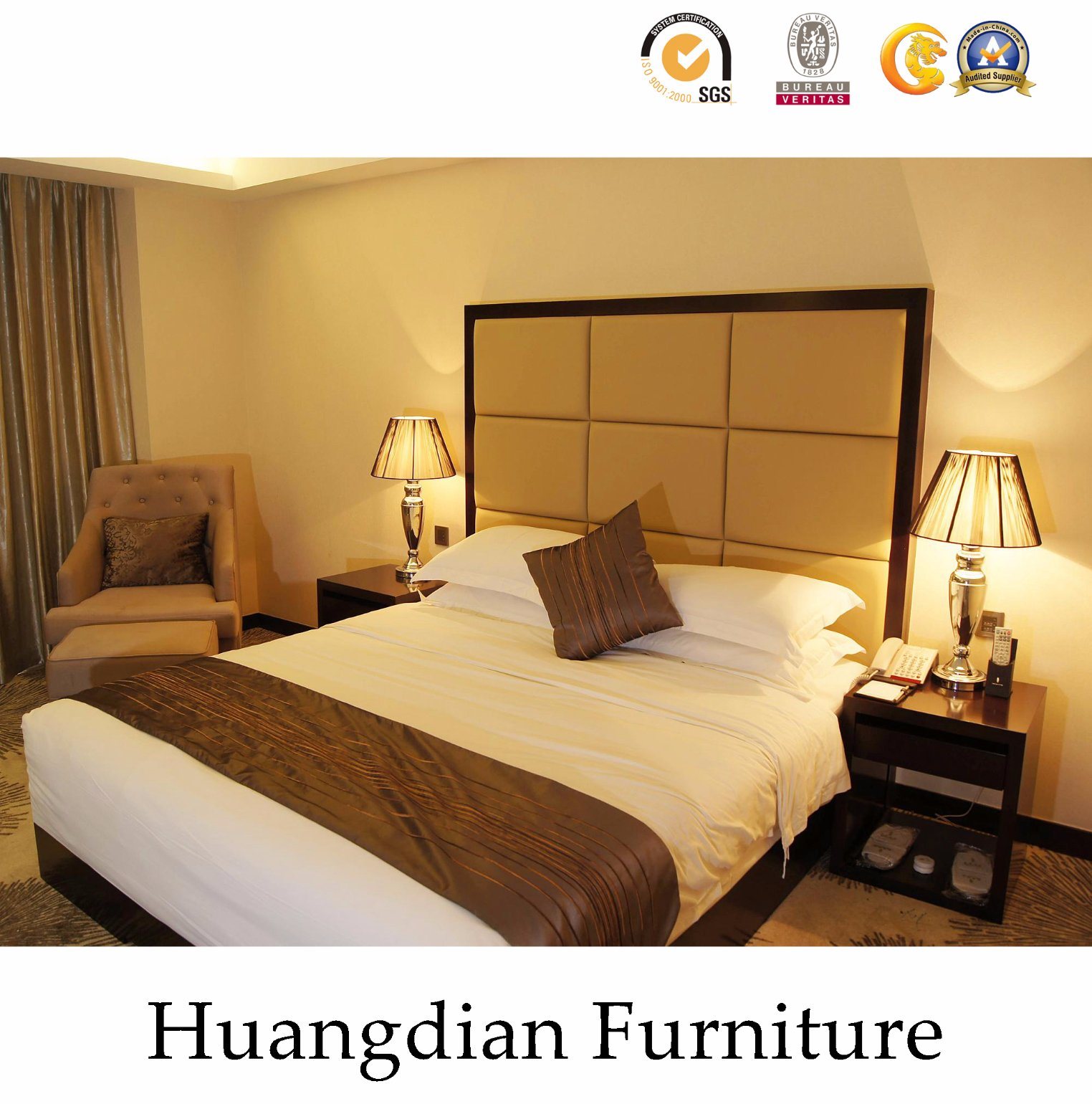 Manufacturer Hotel Bedroom Furniture and Living Room Furniture (HD849)