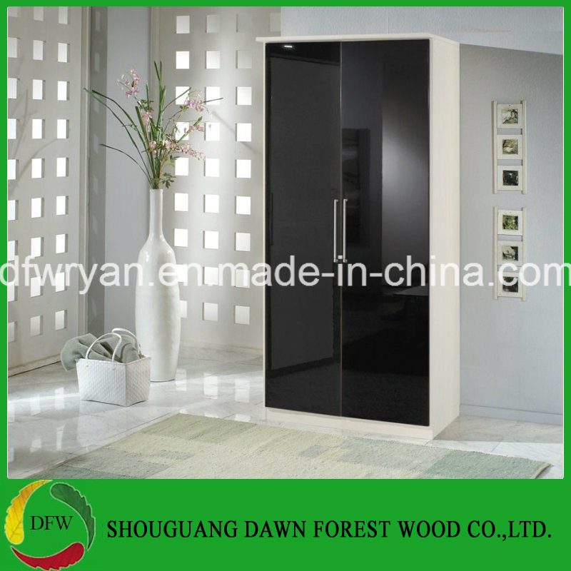 China Made Bedroom Furniture/ Wardrobe Range / Black/White Wardrobe