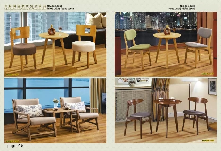 Nordic Style Best Price Italian Wood Dining Table and Chairs