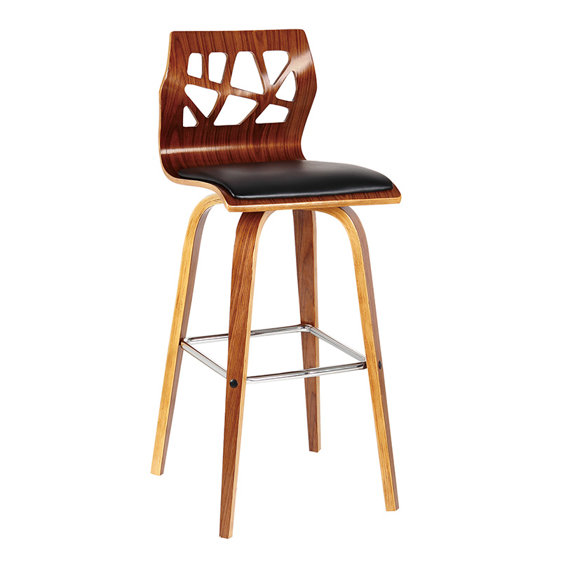 Modern Wooden Look Hotel Banquet High Bar Chair (FS-WB1709)