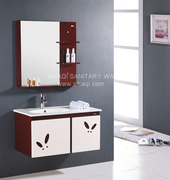 Classic PVC Bathroom Vanities with Promotional Sales