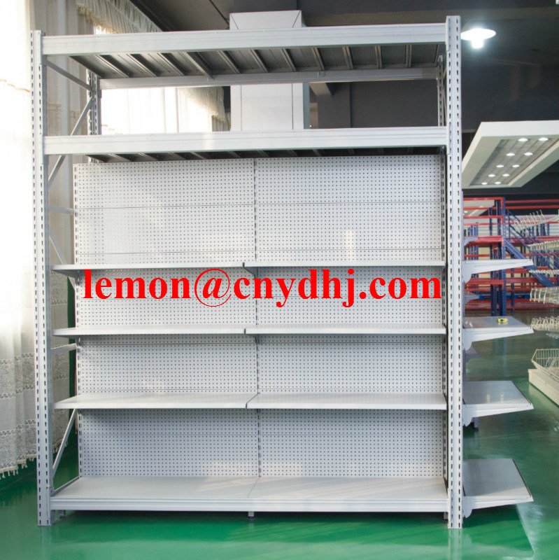 Heavy Multi-Funcation Metal Supermarket Display Gondola Shelf