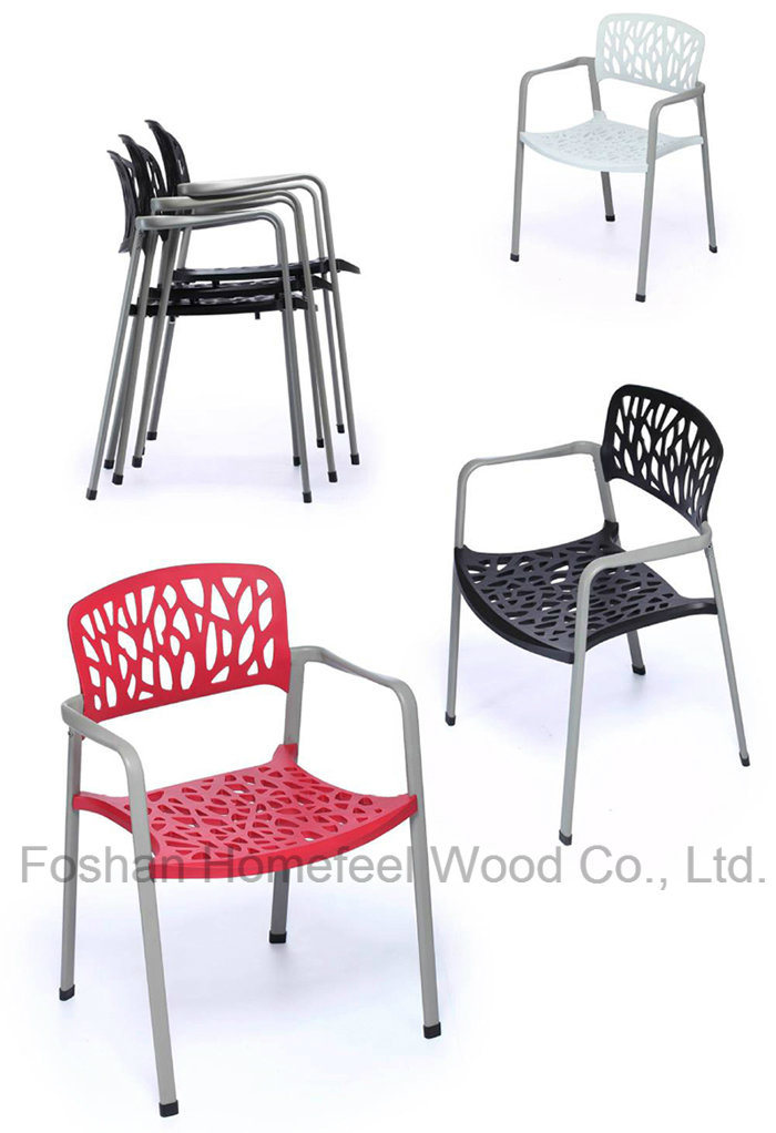 High Quality Modern Design Office Plastic Stacking Chair (HF-1003E32)