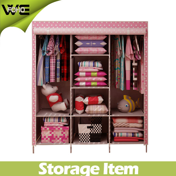 DIY Folding Fabric Dustproof Closet Storage Bedroom Wardrobe