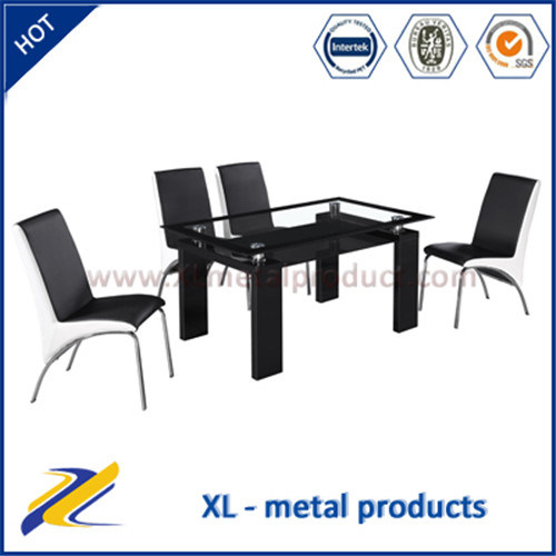 Italian Style Modern Glass Dining Room Furniture Dining Set